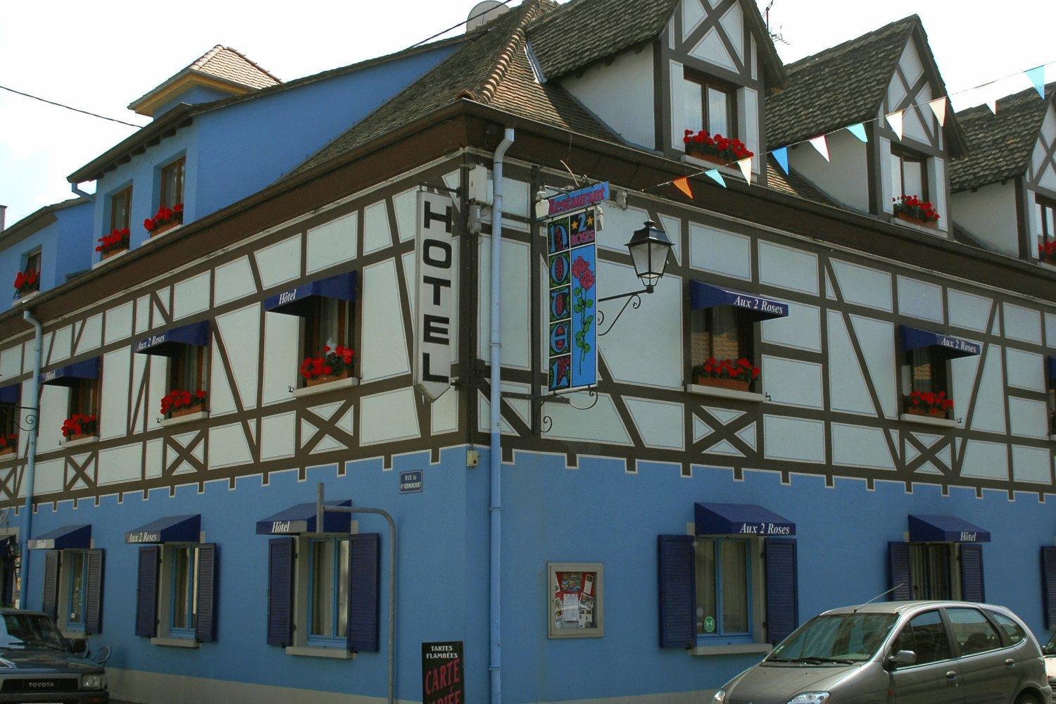 Hôtel Restaurant Aux Deux Roses Neuf-Brisach Exterior foto